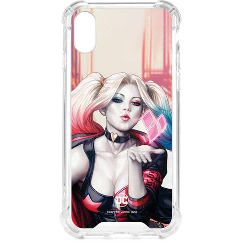 DC Comics Harley Quinn Rebirth Cover #1 Legacy Color Variant Art by Art Germ iPhone XS Clear Case