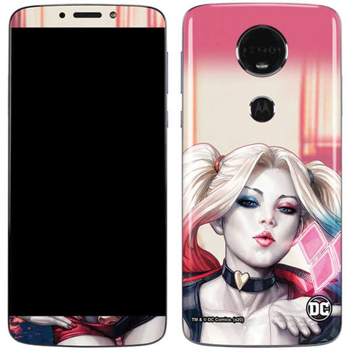 DC Comics Harley Quinn Rebirth Cover #1 Legacy Color Variant Art by Art Germ Moto E5 Plus Skin