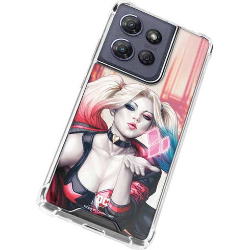 DC Comics Harley Quinn Rebirth Cover #1 Legacy Color Variant Art by Art Germ Moto G Power 5G (2025) Clear Case