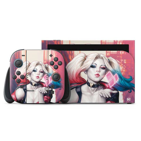 DC Comics Harley Quinn Rebirth Cover #1 Legacy Color Variant Art by Art Germ Nintendo Switch 2 (2025) with Joy-Con Skin
