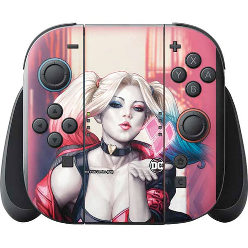 DC Comics Harley Quinn Rebirth Cover #1 Legacy Color Variant Art by Art Germ Nintendo Switch 2 (2025) with Joy-Con Skin