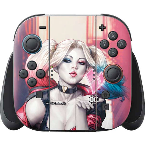 DC Comics Harley Quinn Rebirth Cover #1 Legacy Color Variant Art by Art Germ Nintendo Switch 2 (2025) Joy-Con Controller Skin