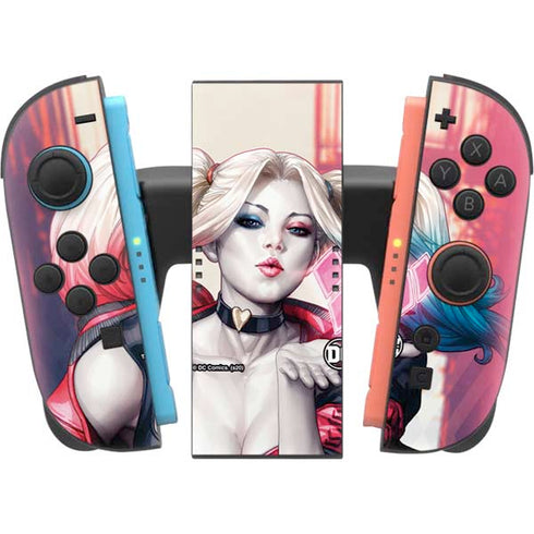 DC Comics Harley Quinn Rebirth Cover #1 Legacy Color Variant Art by Art Germ Nintendo Switch 2 (2025) Joy-Con Controller Skin
