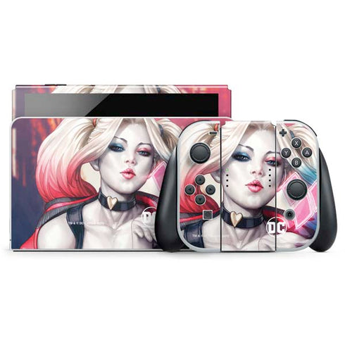 DC Comics Harley Quinn Rebirth Cover #1 Legacy Color Variant Art by Art Germ Nintendo Skins