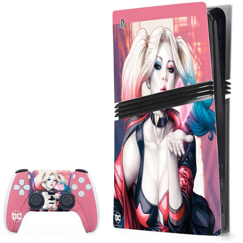 DC Comics Harley Quinn Rebirth Cover #1 Legacy Color Variant Art by Art Germ PS5 Pro Bundle Skin