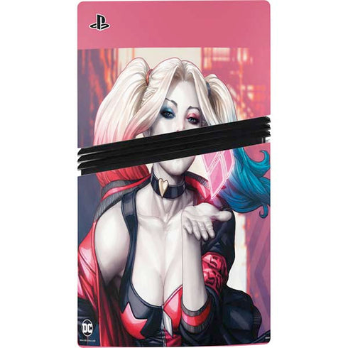 DC Comics Harley Quinn Rebirth Cover #1 Legacy Color Variant Art by Art Germ PS5 Pro Console Skin
