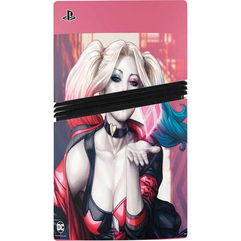 DC Comics Harley Quinn Rebirth Cover #1 Legacy Color Variant Art by Art Germ PS5 Pro Disk Console Skin