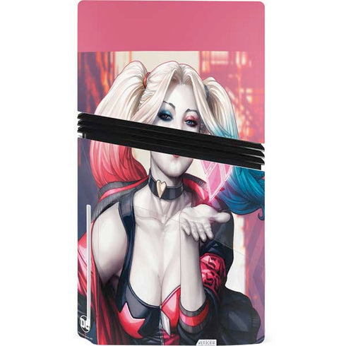 DC Comics Harley Quinn Rebirth Cover #1 Legacy Color Variant Art by Art Germ PS5 Pro Disk Console Skin