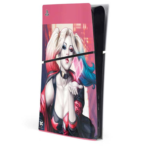 DC Comics Harley Quinn Rebirth Cover #1 Legacy Color Variant Art by Art Germ PS5 Slim Digital Edition Console Skin