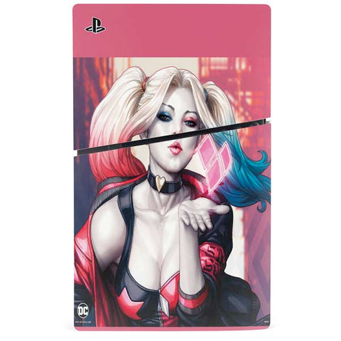 DC Comics Harley Quinn Rebirth Cover #1 Legacy Color Variant Art by Art Germ PS5 Slim Digital Edition Console Skin