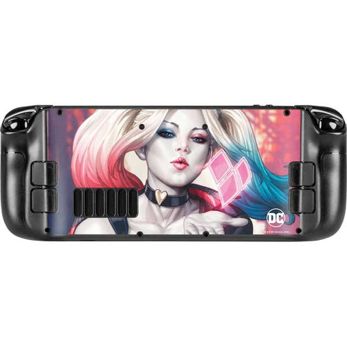 DC Comics Harley Quinn Rebirth Cover #1 Legacy Color Variant Art by Art Germ Steam Deck Handheld Gaming Computer OLED Skin