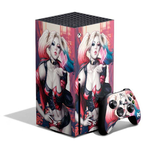 DC Comics Harley Quinn Rebirth Cover #1 Legacy Color Variant Art by Art Germ Xbox Series X Bundle Skin