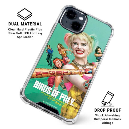 DC Comics Harley Quinn Birds of Prey iPhone 15 Clear Case