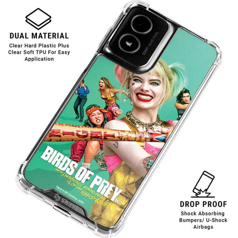 DC Comics Harley Quinn Birds of Prey Moto G Power 5G (2024) Clear Case