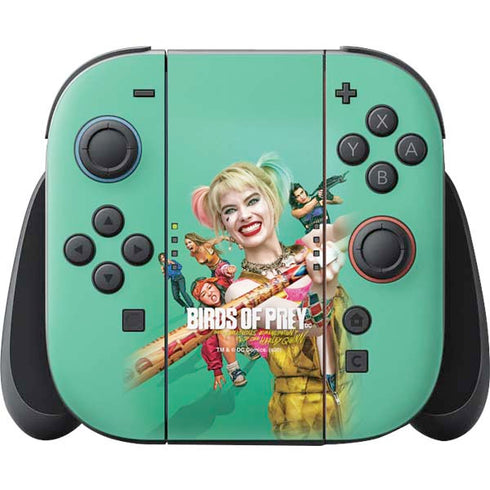 DC Comics Harley Quinn Birds of Prey Nintendo Switch 2 (2025) Joy-Con Controller Skin