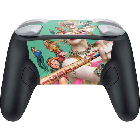 DC Comics Harley Quinn Birds of Prey Nintendo Switch 2 (2025) Pro Controller Skin