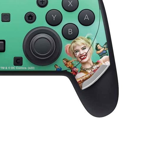 DC Comics Harley Quinn Birds of Prey Nintendo Switch 2 (2025) Pro Controller Skin