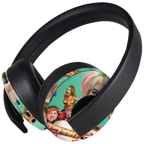 DC Comics Harley Quinn Birds of Prey PlayStation 4 Gold Wireless Headset Skin