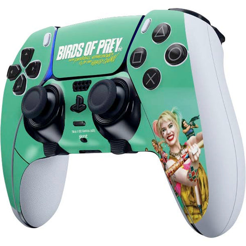 DC Comics Harley Quinn Birds of Prey Movie Poster PS5 DualSense Edge Pro Controller Skin