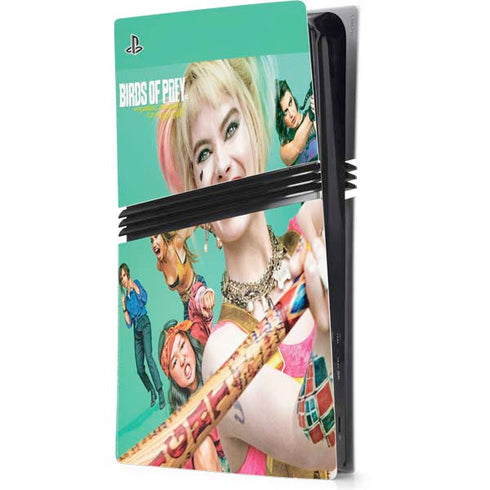 DC Comics Harley Quinn Birds of Prey PS5 Pro Console Skin