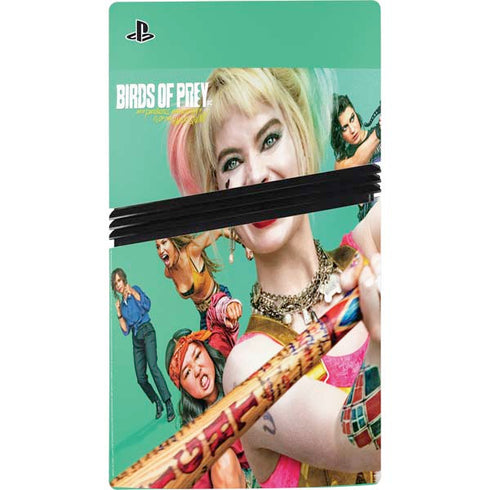 DC Comics Harley Quinn Birds of Prey PS5 Pro Disk Console Skin