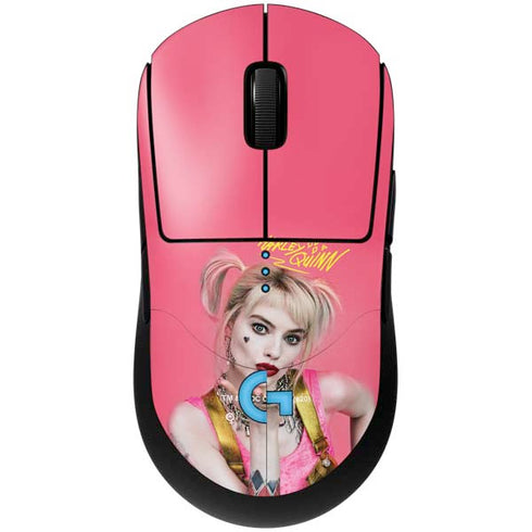 DC Comics Harley Quinn Blowing Kisses G Pro Wireless Gaming Mouse Skin