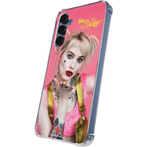 DC Comics Harley Quinn Blowing Kisses Galaxy A35 5G Clear Case