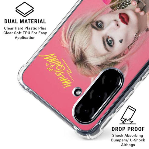 DC Comics Harley Quinn Blowing Kisses Galaxy A36 5G Clear Case