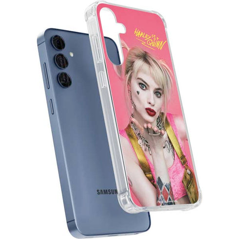 DC Comics Harley Quinn Blowing Kisses Galaxy A55 5G Clear Case