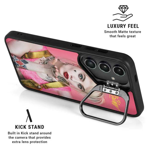 DC Comics Harley Quinn Blowing Kisses Galaxy S25 Plus Kickstand Case