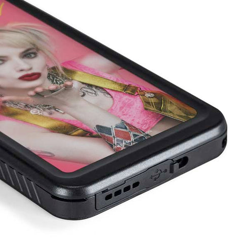 DC Comics Harley Quinn Blowing Kisses Galaxy S24 Plus Waterproof Case