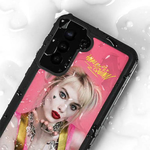 DC Comics Harley Quinn Blowing Kisses Galaxy S24 Plus Waterproof Case