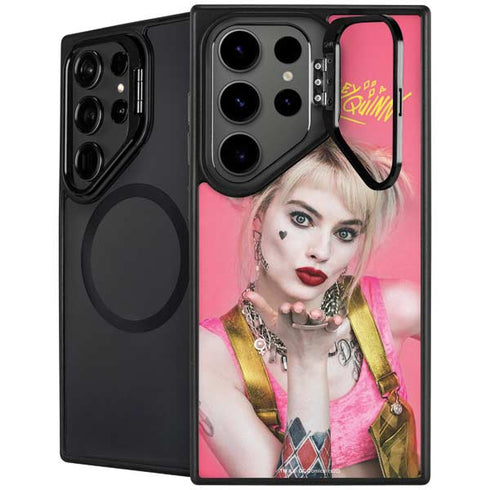 DC Comics Harley Quinn Blowing Kisses Galaxy S25 Ultra Kickstand Case