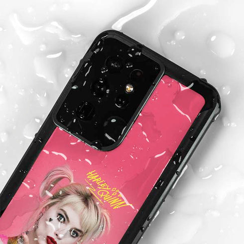 DC Comics Harley Quinn Blowing Kisses Galaxy S24 Ultra Waterproof Case