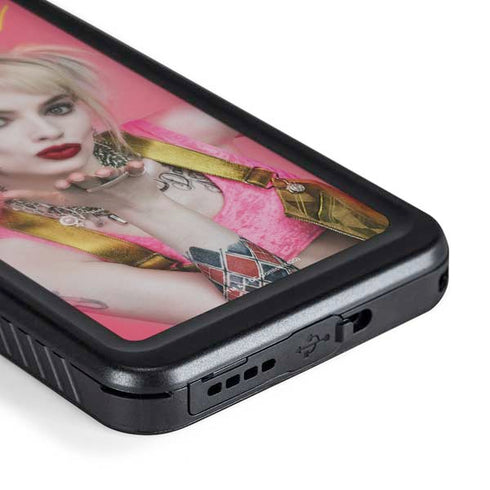 DC Comics Harley Quinn Blowing Kisses Galaxy S24 Waterproof Case