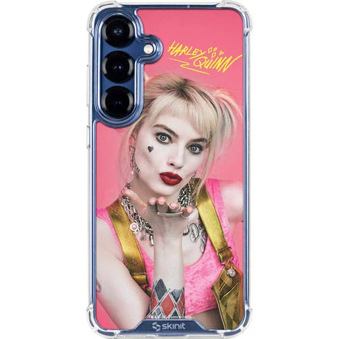DC Comics Harley Quinn Blowing Kisses Galaxy S25 Plus Clear Case