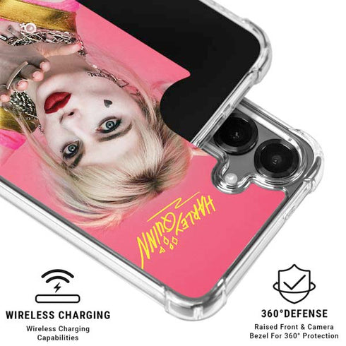 DC Comics Harley Quinn Blowing Kisses Galaxy S26 Plus Clear Case