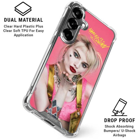 DC Comics Harley Quinn Blowing Kisses Galaxy S26 Plus Clear Case