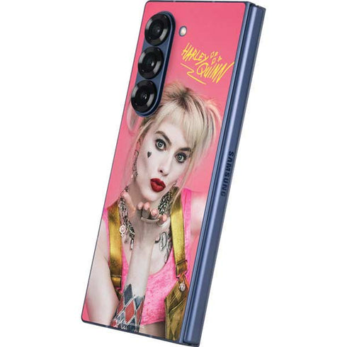 DC Comics Harley Quinn Blowing Kisses Galaxy Z Fold6 Skin