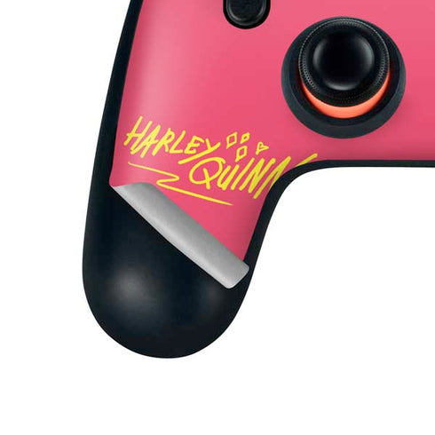 DC Comics Harley Quinn Blowing Kisses Google Stadia Controller Skin