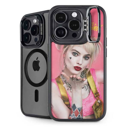 DC Comics Harley Quinn Blowing Kisses iPhone 14 Pro Max Kickstand Case