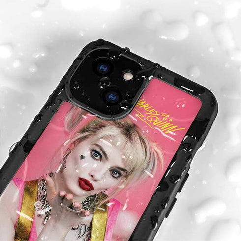 DC Comics Harley Quinn Blowing Kisses iPhone 15 Plus Waterproof Case