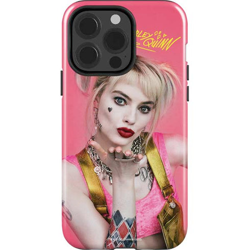 DC Comics Harley Quinn Blowing Kisses iPhone 15 Pro Impact Case