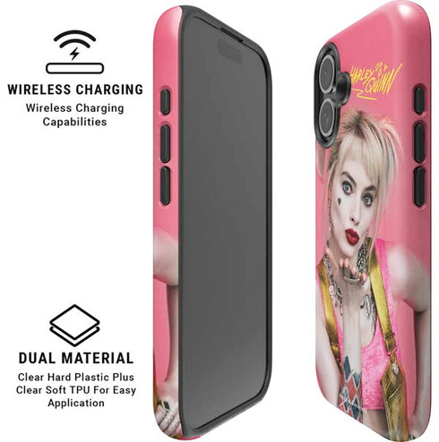 DC Comics Harley Quinn Blowing Kisses iPhone 16 Magsafe Impact Case