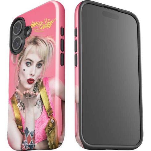 DC Comics Harley Quinn Blowing Kisses iPhone 16 Plus Impact Case