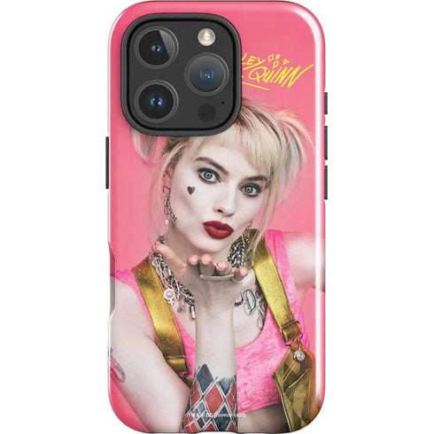 DC Comics Harley Quinn Blowing Kisses iPhone 16 Pro Max Impact Case