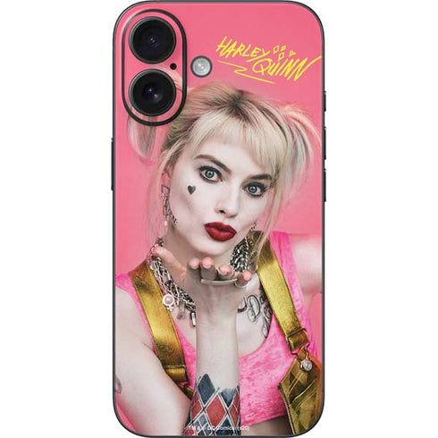 DC Comics Harley Quinn Blowing Kisses iPhone 16 Skin