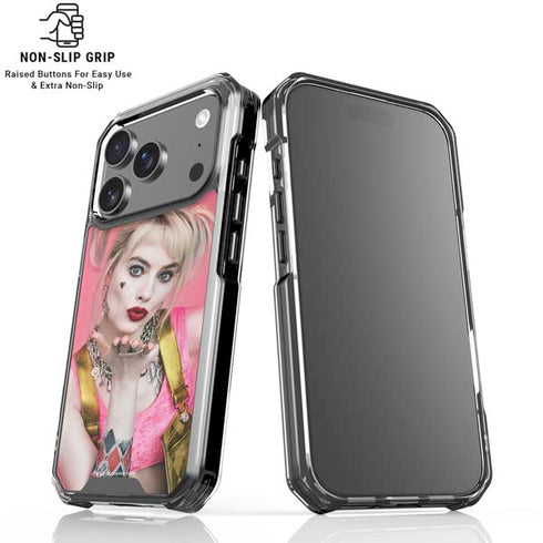 DC Comics Harley Quinn Blowing Kisses iPhone 18 Pro Clear Case