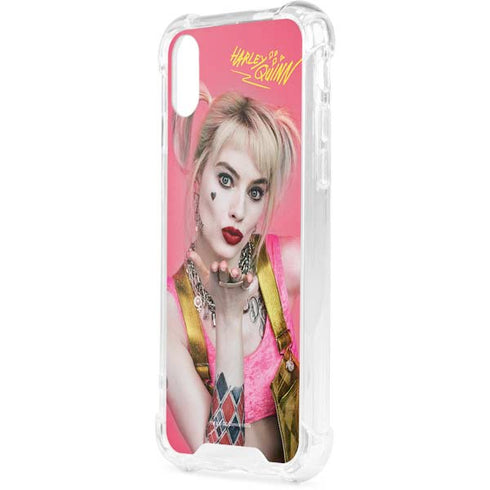 DC Comics Harley Quinn Blowing Kisses iPhone XS Clear Case