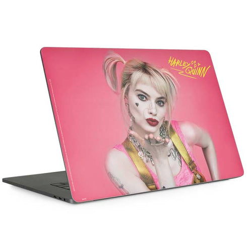 DC Comics Harley Quinn Blowing Kisses MacBook Skins